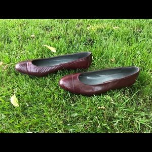 Vintage 80’s Palizzio leather & snakeskin flats